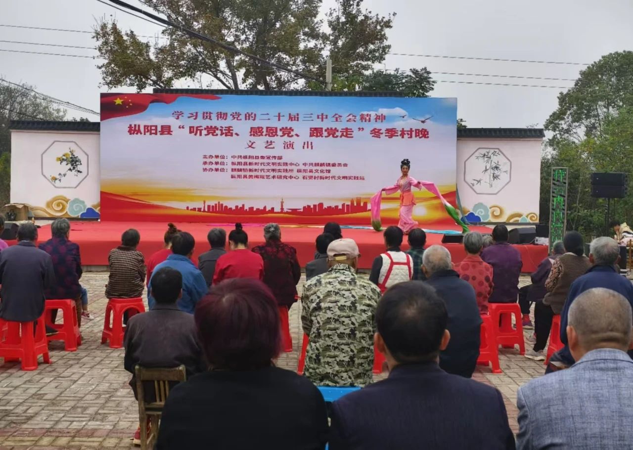 学习贯彻党的二十届三中全会精神｜枞阳县“听党话、感党恩、跟党走”冬季村晚文艺演出