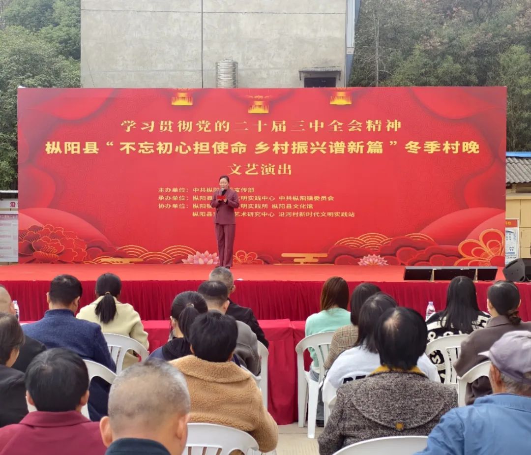学习贯彻党的二十届三中全会精神｜枞阳县“不忘初心担使命 乡村振兴谱新篇”冬季村晚文艺演出