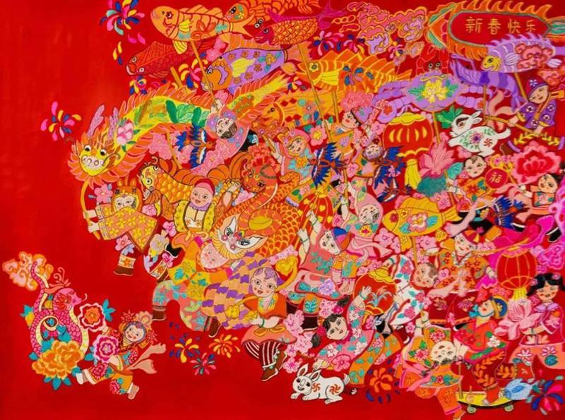 赏年画 过大年 | 2025年“新生活·新风尚·新年画”美术创作作品线上展览（一）