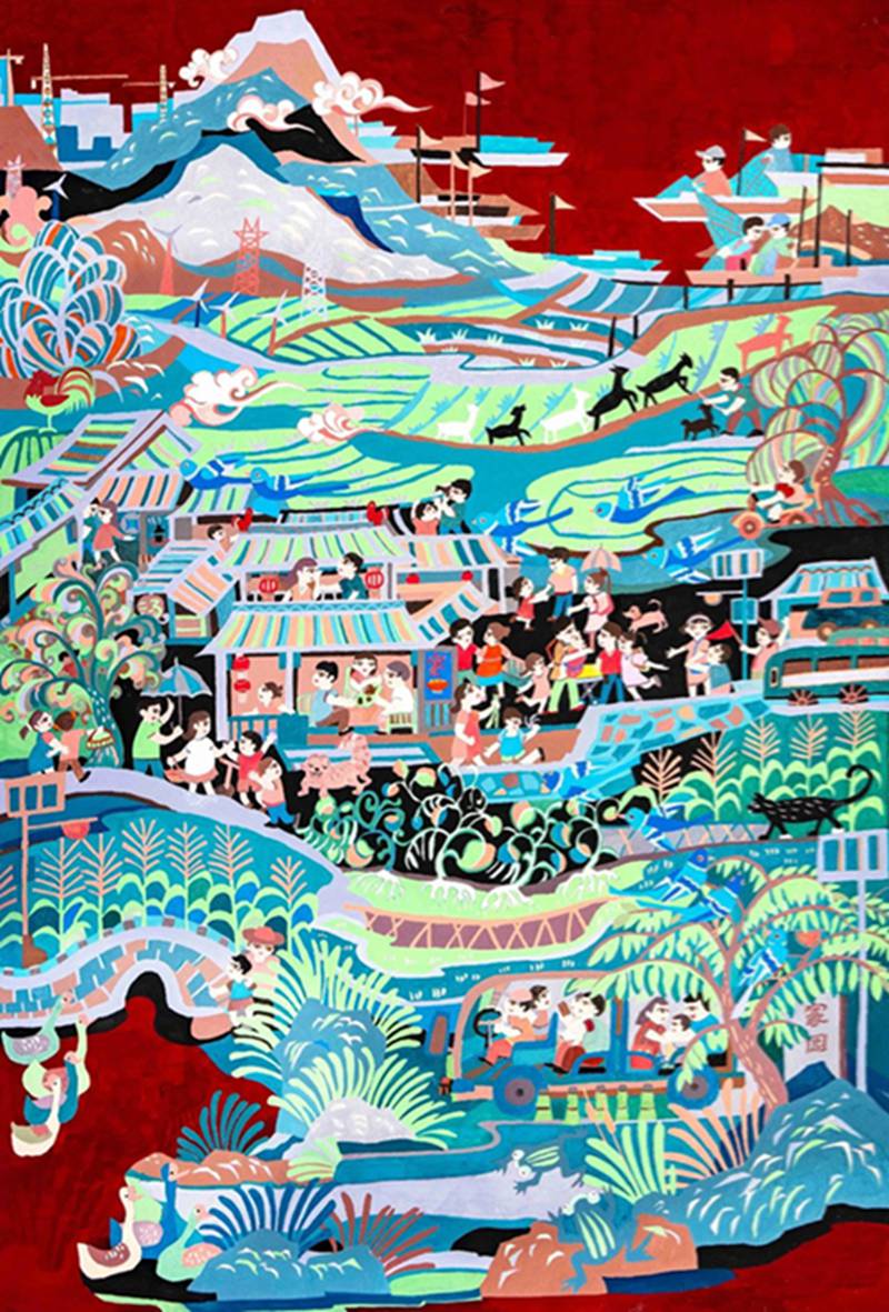 赏年画 过大年 ｜2025年“新生活·新风尚·新年画”美术创作作品线上展览（二）
