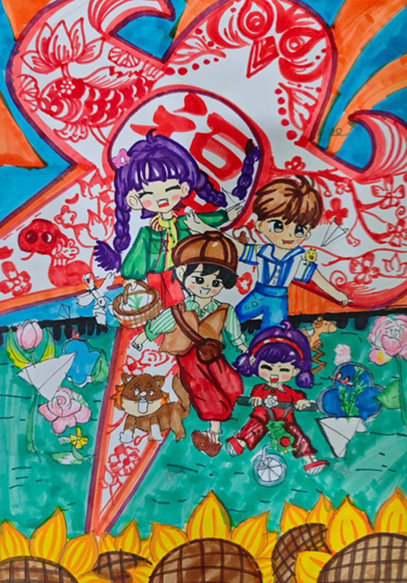 “墨润童心 艺彩飞扬”2025年枞阳县线上少儿书画展（四）