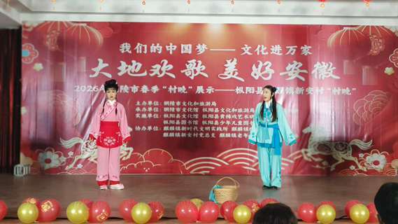 “我们的中国梦 文化进万家”大地欢歌 美好安徽2026年铜陵市春季“村晚”展示————枞阳县麒麟镇新安村“村晚”圆满举办